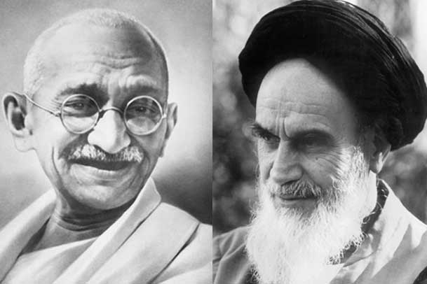 No to Violence Yes to Courage: A Comparison Between the Two Styles of Political Resistance, Imam Khomeini and Gandhi