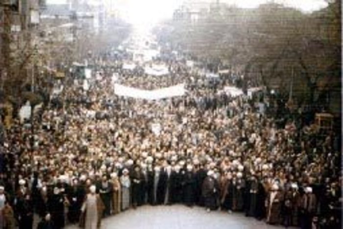 The ceremony of the 40th day of Qom martyrs